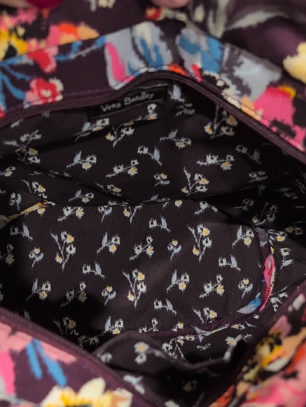 Vera Bradley Indiana Rose Quilted Floral Tote Bag - Picture 5 of 11